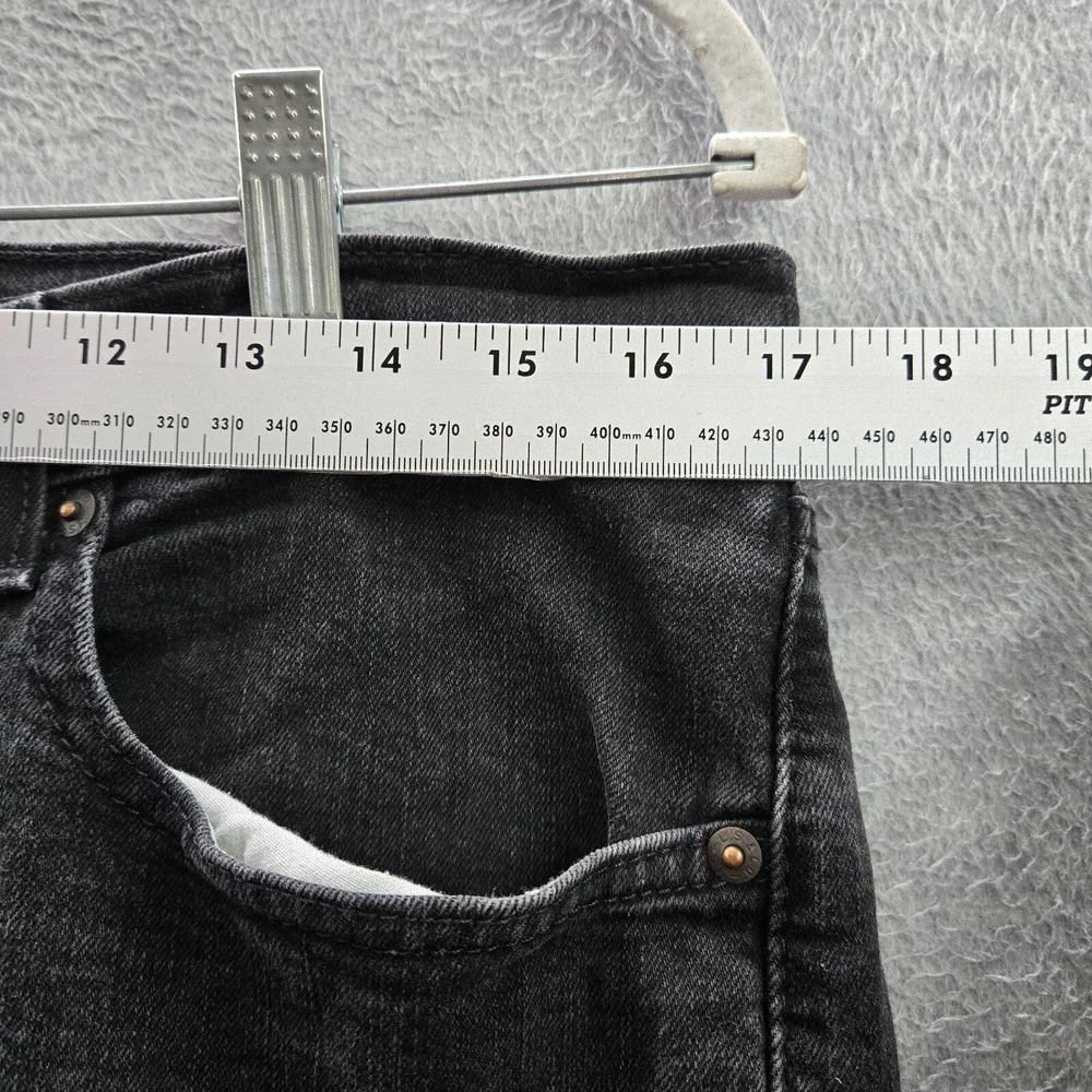 Levi's 505 Men Jeans 36X32 Black Regular Fit Straight Mid Rise‎ Cotton Elastane